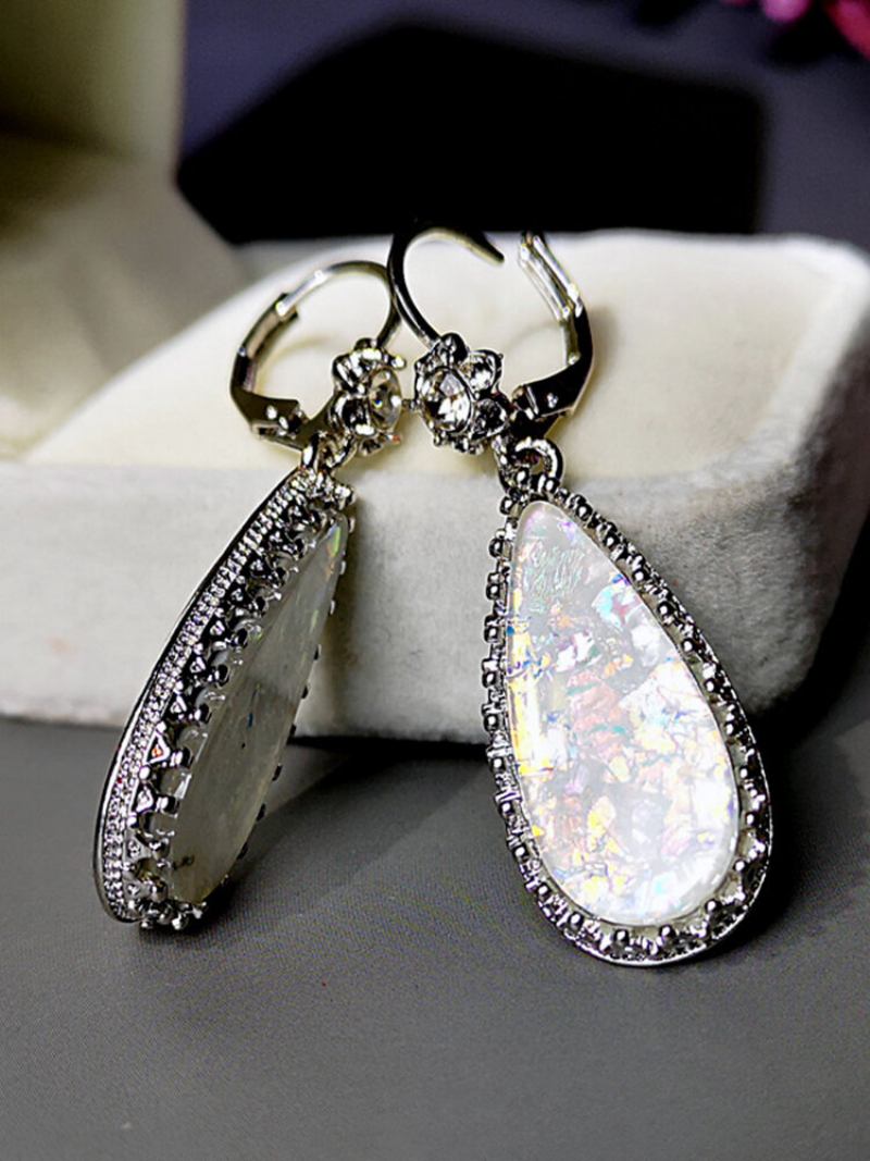 Bohemian Antique Orbo Drop Earrings Lace Diamonds