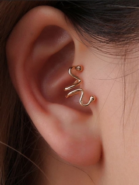 Fashion Ear Clip Σκουλαρίκια Snake Bone Animal Matchstick Ear Cuff Ethnic Κοσμήματα Για Γυναίκες