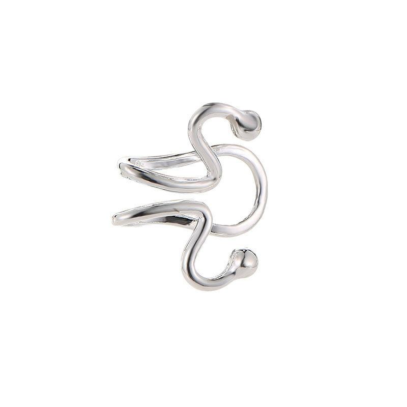 Fashion Ear Clip Σκουλαρίκια Snake Bone Animal Matchstick Ear Cuff Ethnic Κοσμήματα Για Γυναίκες