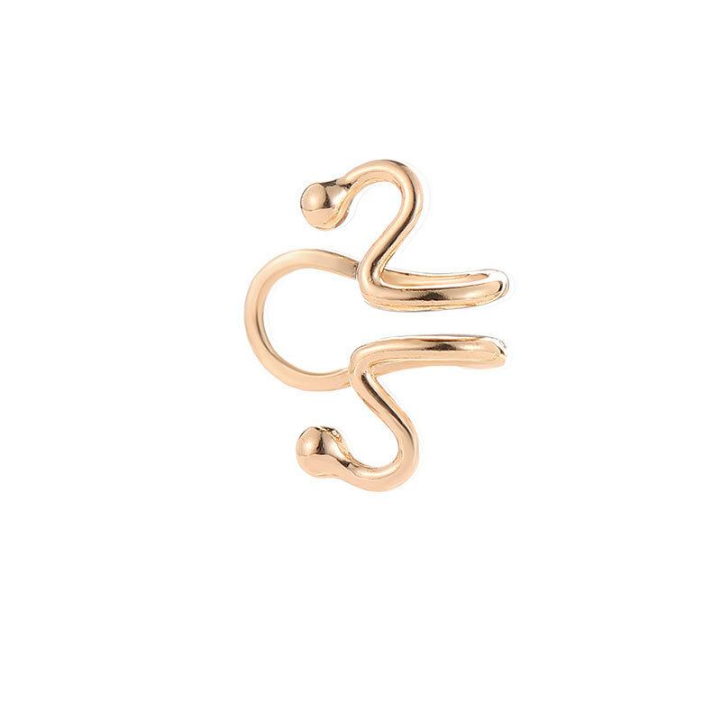 Fashion Ear Clip Σκουλαρίκια Snake Bone Animal Matchstick Ear Cuff Ethnic Κοσμήματα Για Γυναίκες