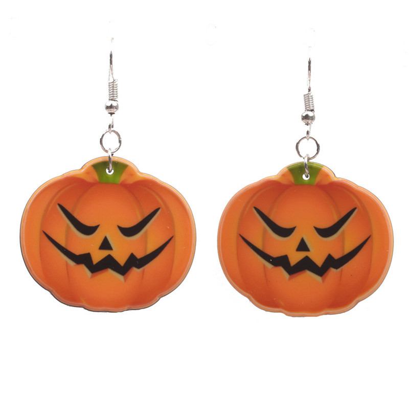 Halloween Pumpkin Earrings Ghost Festival Owl With Propitious Implied Meaning Studs