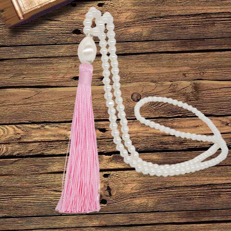 10 Χρώματα Bohemian Pearl Beaded Κολιέ Rhinestone Tassel Κρεμαστό Αλυσίδα Πουλόβερ