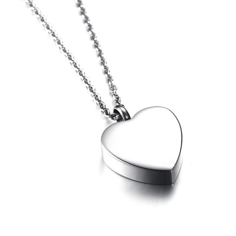 Ανοξείδωτο Άδειο Μπουκάλι Love Heart Charm Κολιέ Άρωμα Για Γυναίκες Δώρο