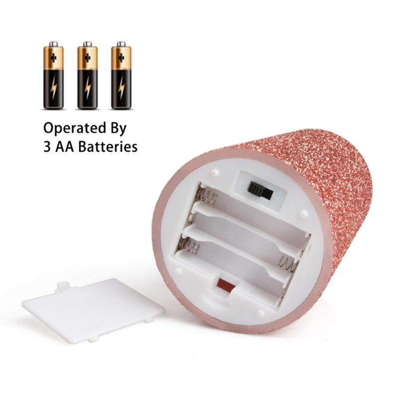 3 Τεμάχια Led Candle Light Suit Rose Golden Simulation Flame Smokeless Ηλεκτρικά Φώτα Κεριών Με Τηλεχειριστήριο Ρυθμιζόμενο Αυτόματο Χρονοδιακόπτη