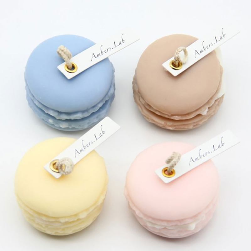 Cute Macaroons Candle Valentine's Day Weeding Διακοσμητική Επίπλωση Γενεθλίων