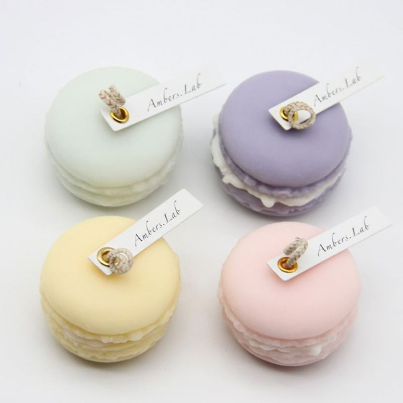 Cute Macaroons Candle Valentine's Day Weeding Διακοσμητική Επίπλωση Γενεθλίων