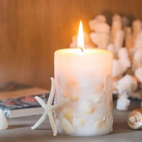 Essential Fragrance Oil Smokeless Scented Candles Romantic Sea Shell Wedding Στολισμός Κεριά Purify Air