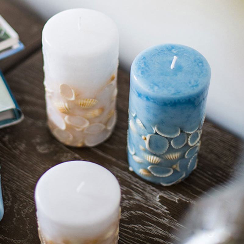 Essential Fragrance Oil Smokeless Scented Candles Romantic Sea Shell Wedding Στολισμός Κεριά Purify Air