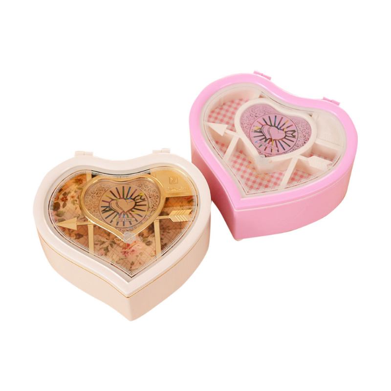 Heart Shape Music Box Πλαστικό Περιστρεφόμενο Μουσικό Κουτί Για Κορίτσια Δώρο Για Την Ημέρα Του Αγίου Βαλεντίνου Χριστούγεννα Πρωτοχρονιά