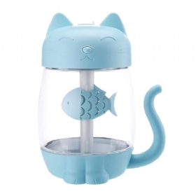 Mini Humidifiers For Bedroom Kitten Humidifier For Air Multifunctional Usb With Fan Light Mute Humidification