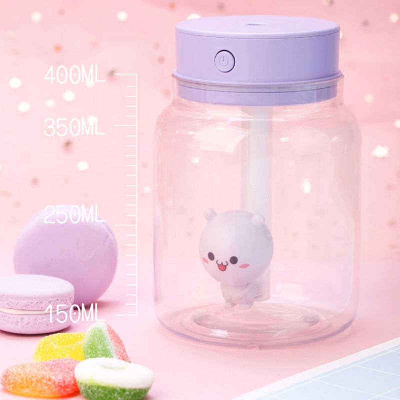 Mute Night Light Humidifier Candy Bottle For Office Home Χωρητικότητα 400ml