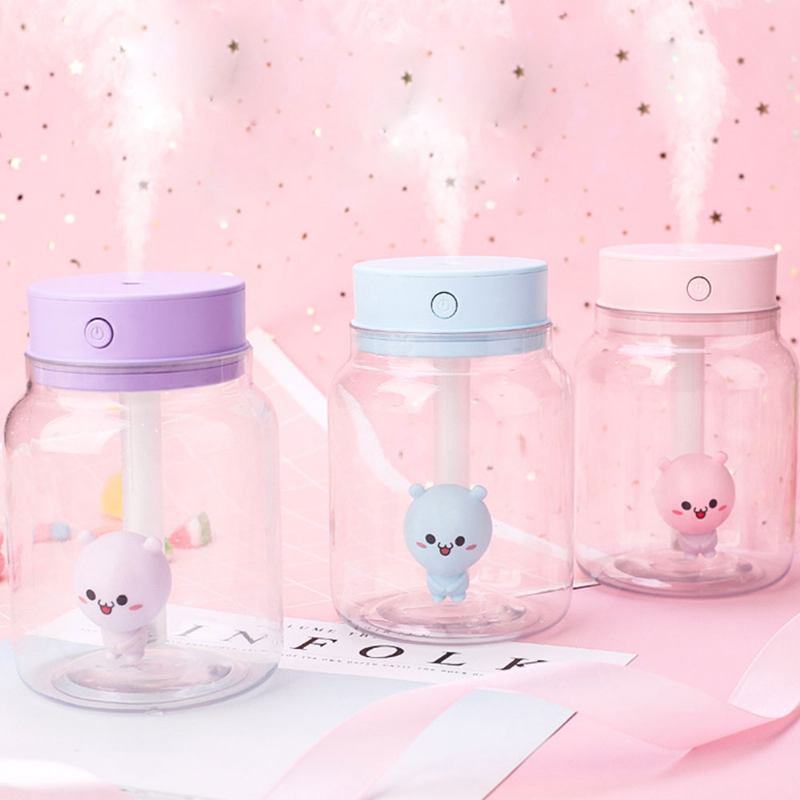 Mute Night Light Humidifier Candy Bottle For Office Home Χωρητικότητα 400ml