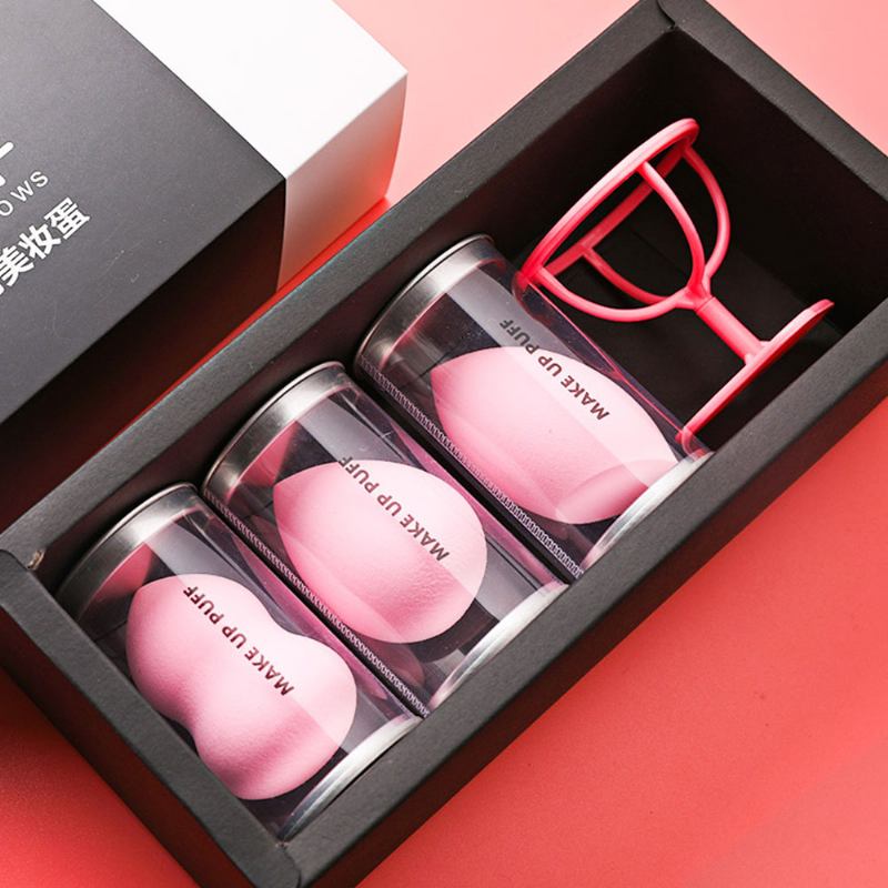 Σφουγγάρι Πούδρας Για Μακιγιάζ Dry Wet Beauty Blender Με Σχήμα Σταγόνας Puff Gourd Powder