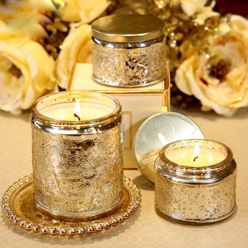 Smokeless Scented Candles - Crane Orchid And Tangerine Fragrance Essential Oil Κεριά Σόγιας Δώρο