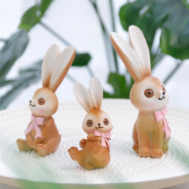 Mocha Rabbit Decorations For Home Creative Cartoon Resin-made Lovely Decoration