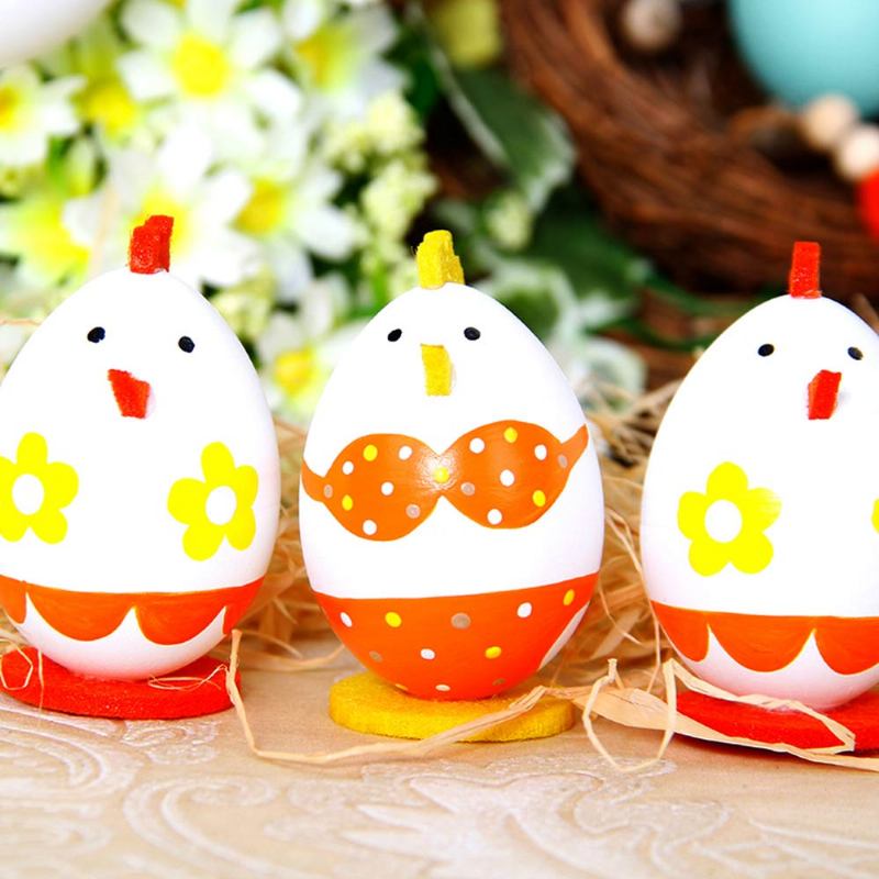 Υπέροχα Πασχαλινά Αυγά Βαμμένα Πλαστικά Κουνελιού Με Ευαίσθητα Χαρακτηριστικά Σταθερή Βάση Χαριτωμένα Δώρα Ουράς Για Παιδιά
