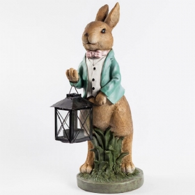 Ζωγραφισμένο Στο Χέρι Πασχαλινό Λαγουδάκι Φανάρι Ρητίνης Boy Rabbit Lantern