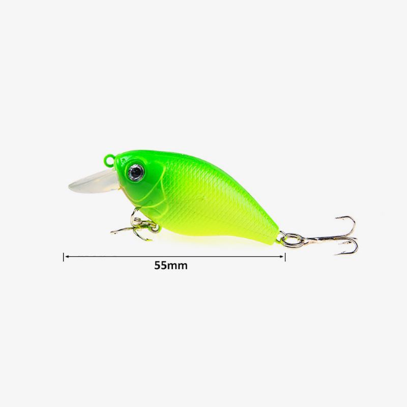 Crank Bait For Outdoor Fishing Bionic Lure Kit 5 Τεμάχια Ανά Πακέτο Πολύχρωμο Noctilucence Σουίτα Ψαρέματος