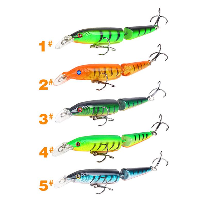 Δύο Τμημάτων Bionic Lure Fishing Bait Minnow For Outdoor Trolling Hard 9g/4.169inch Gear