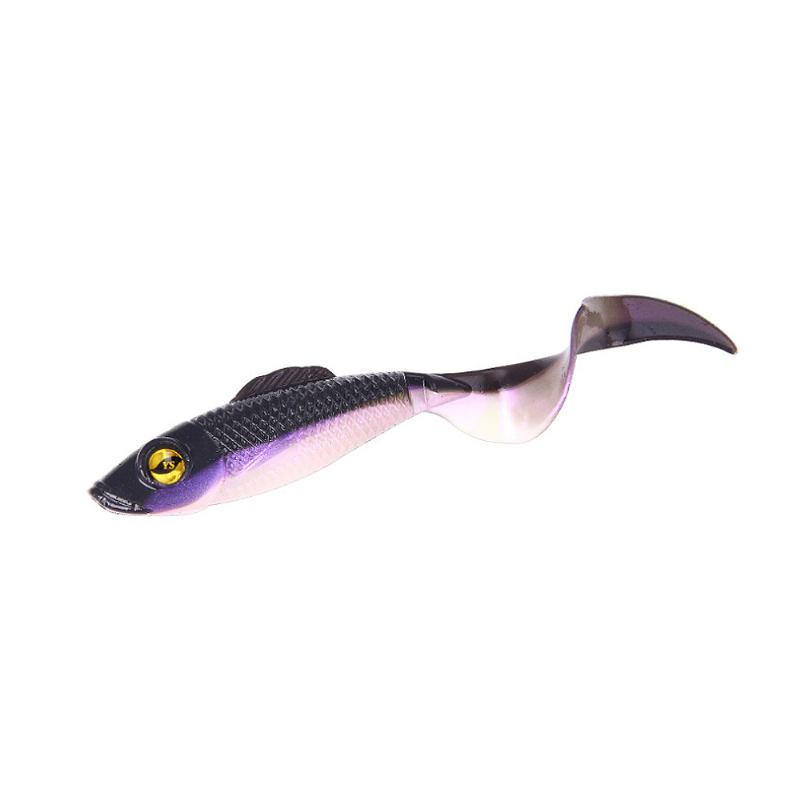 Δύο Χρώματα Soft Fishing Lure Minnow Grub Artificial Bionic Baits Life-like