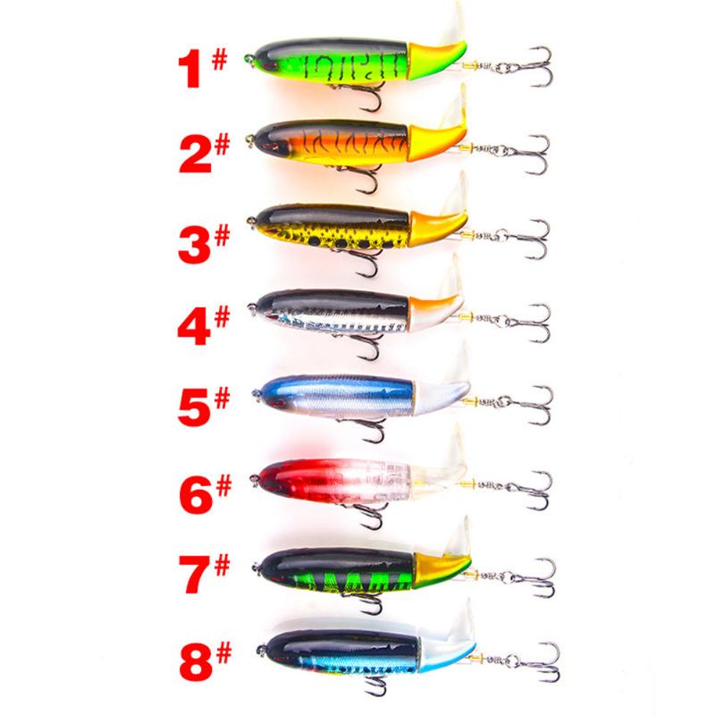 Mock Fish Model Hard Minnow Fishing Lures Bait With Propeller Delicate Crank Jigging Bass