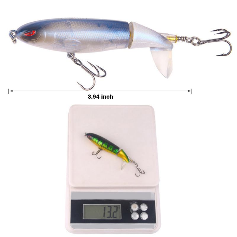 Mock Fish Model Hard Minnow Fishing Lures Bait With Propeller Delicate Crank Jigging Bass