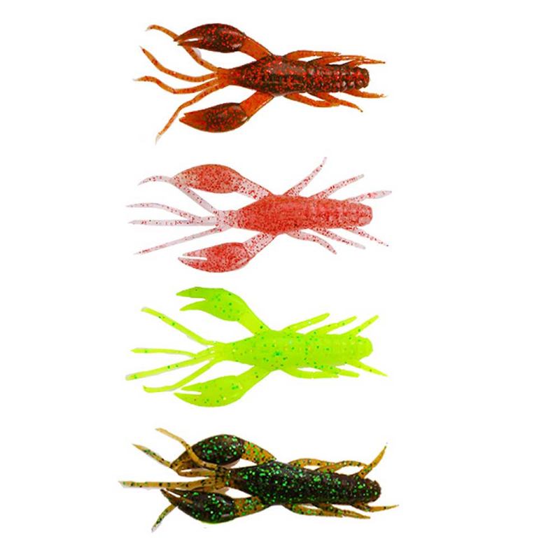 Silicone Shrimp Fishing Lures Silica Gel Artificial Lure Soft Crawfish Bait