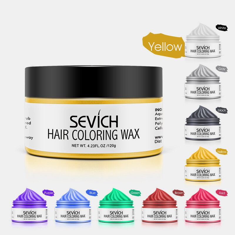 9 Χρώματα Κερί Βαφής Μαλλιών Μιας Χρήσης Unisex Quick Styling Color Clay Hair Diy Dye Cream