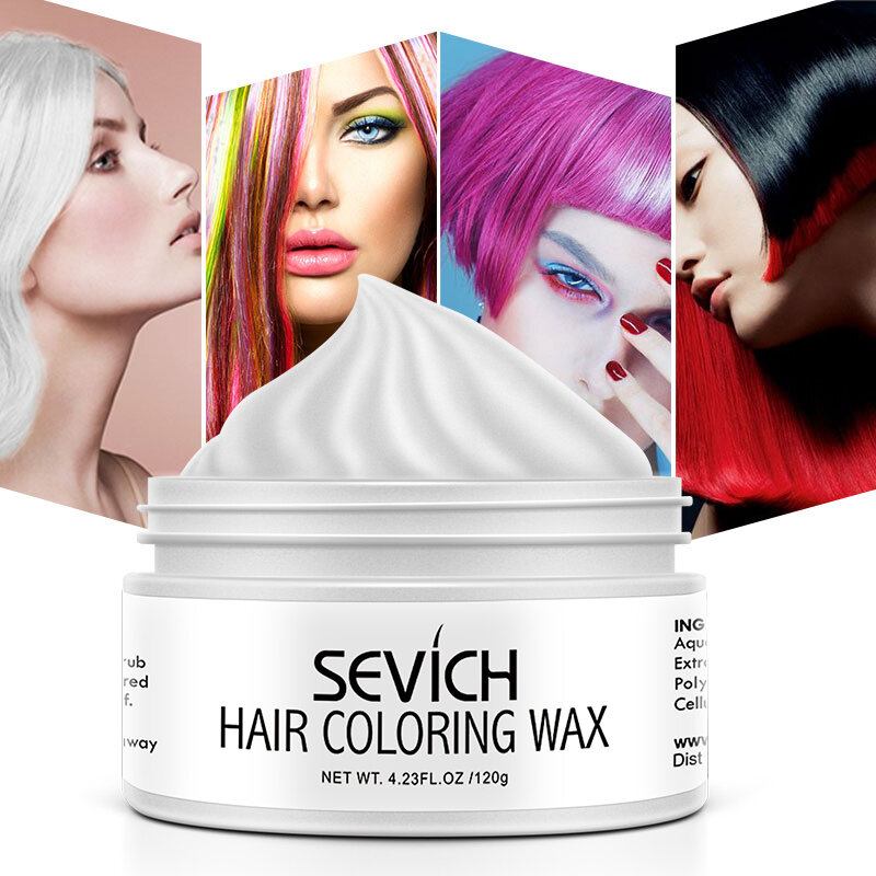 9 Χρώματα Κερί Βαφής Μαλλιών Μιας Χρήσης Unisex Quick Styling Color Clay Hair Diy Dye Cream