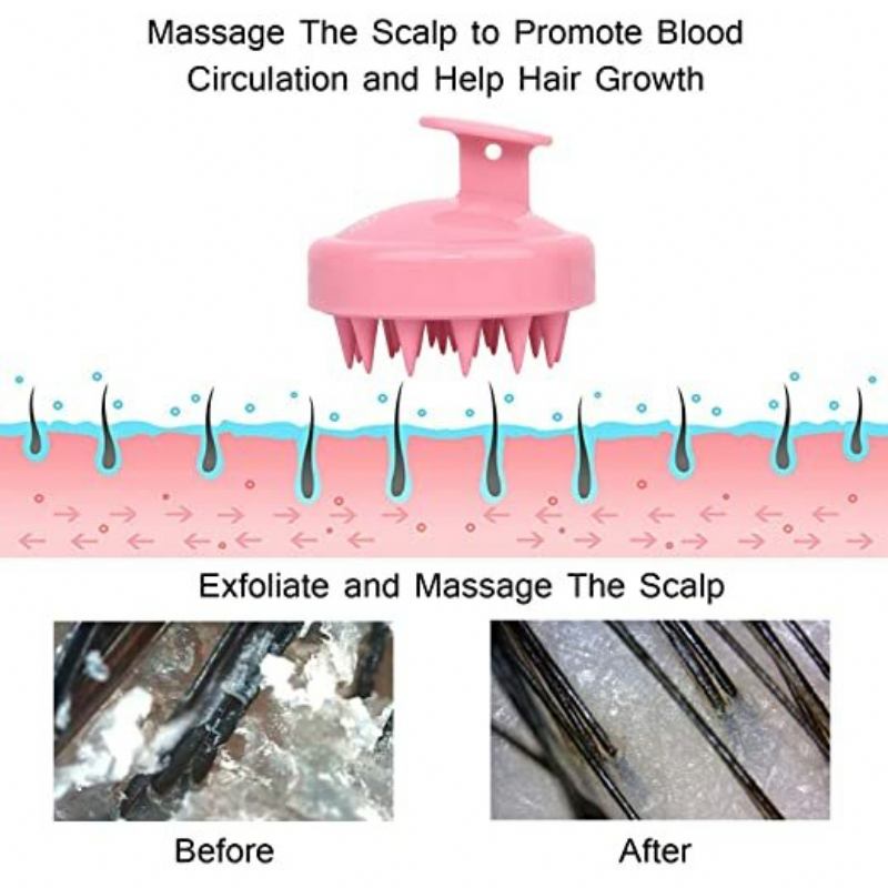 Βούρτσα Σαμπουάν Για Μασάζ Τριχωτού Της Κεφαλής Για Κεφαλιού Αφαιρέστε Την Πιτυρίδα Για Την Ανάπτυξη Της Τρίχας
