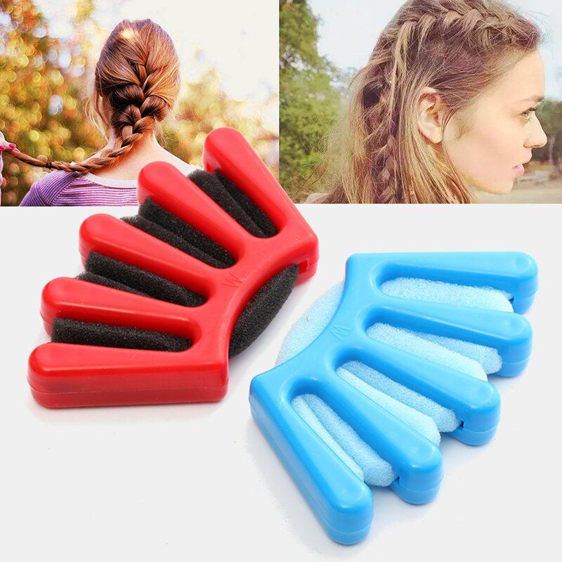 Εργαλείο Χτενίσματος 3 Χρωμάτων Five Fingers Design Lady Hair Braiding Tool Twist Braider Styling Diy