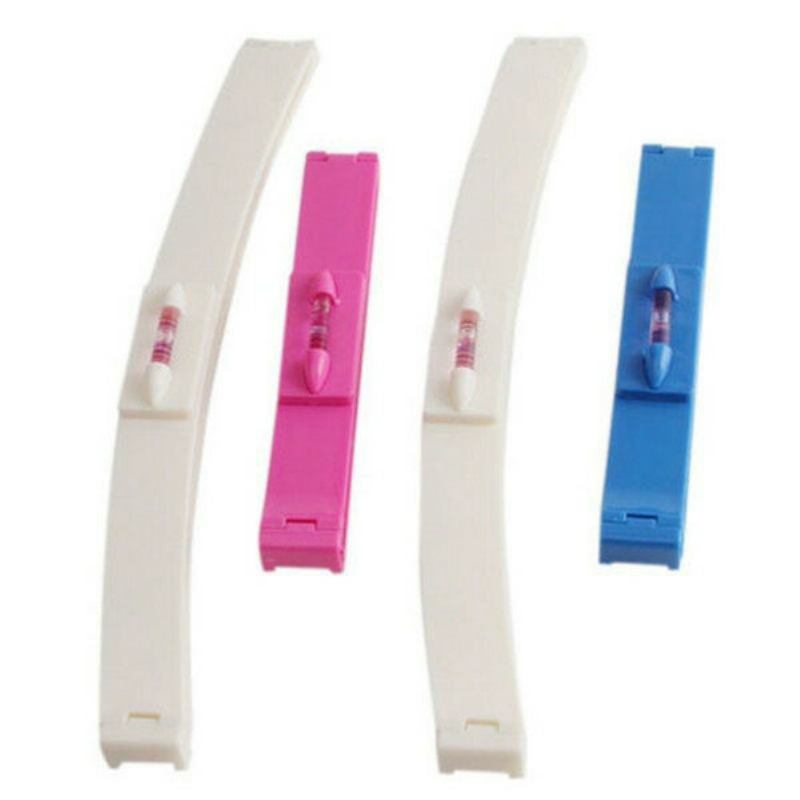 Hair Bang Ruler Cute Trimmer Fringe Cut Clipper Comb Guide Pink Blue