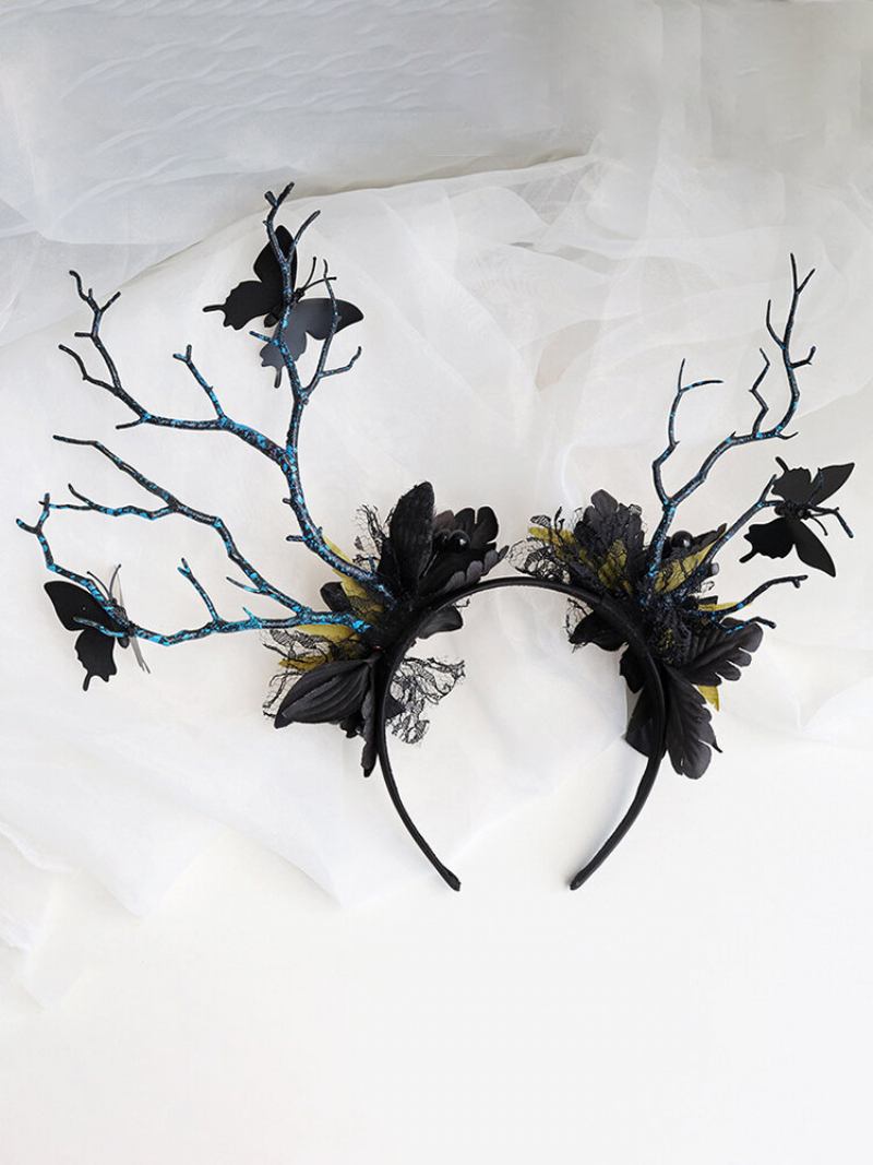 Halloween Luminous Branch Αξεσουάρ Μαλλιών Butterfly Flower Christmas Headband