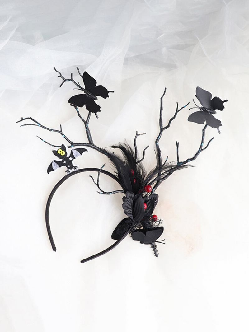 Halloween Luminous Branch Αξεσουάρ Μαλλιών Butterfly Flower Christmas Headband