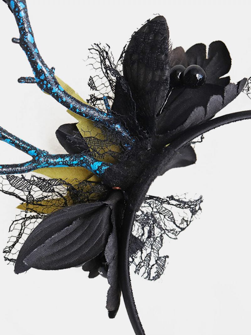 Halloween Luminous Branch Αξεσουάρ Μαλλιών Butterfly Flower Christmas Headband