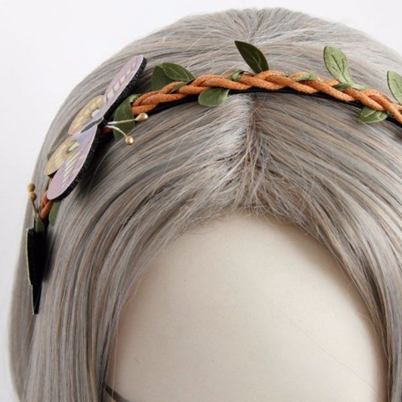 Κοσμήματα Cosplay Vintage Headband Retro Forest Butterfly Tree Vine Jewelry