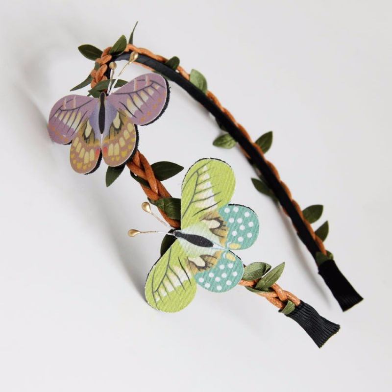 Κοσμήματα Cosplay Vintage Headband Retro Forest Butterfly Tree Vine Jewelry