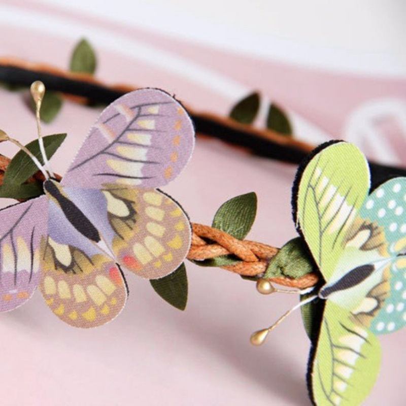 Κοσμήματα Cosplay Vintage Headband Retro Forest Butterfly Tree Vine Jewelry