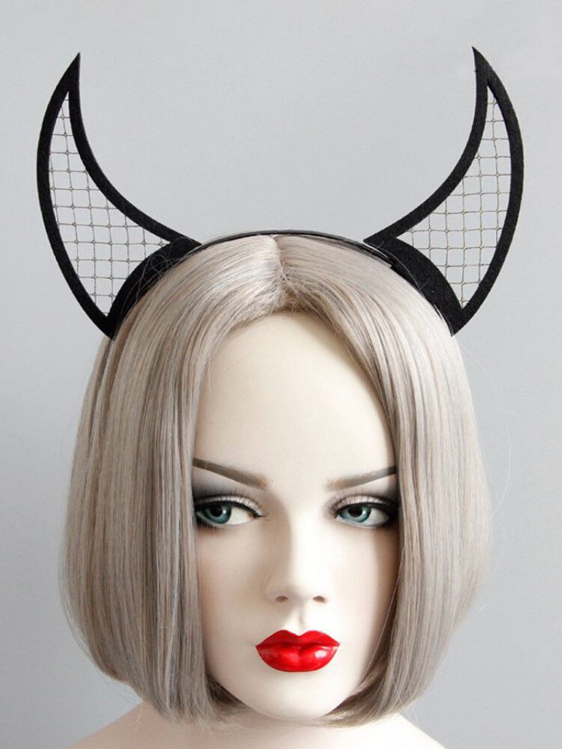 Νέα Fashion Headband Cosplay Black Evil Horn Party Αξεσουάρ