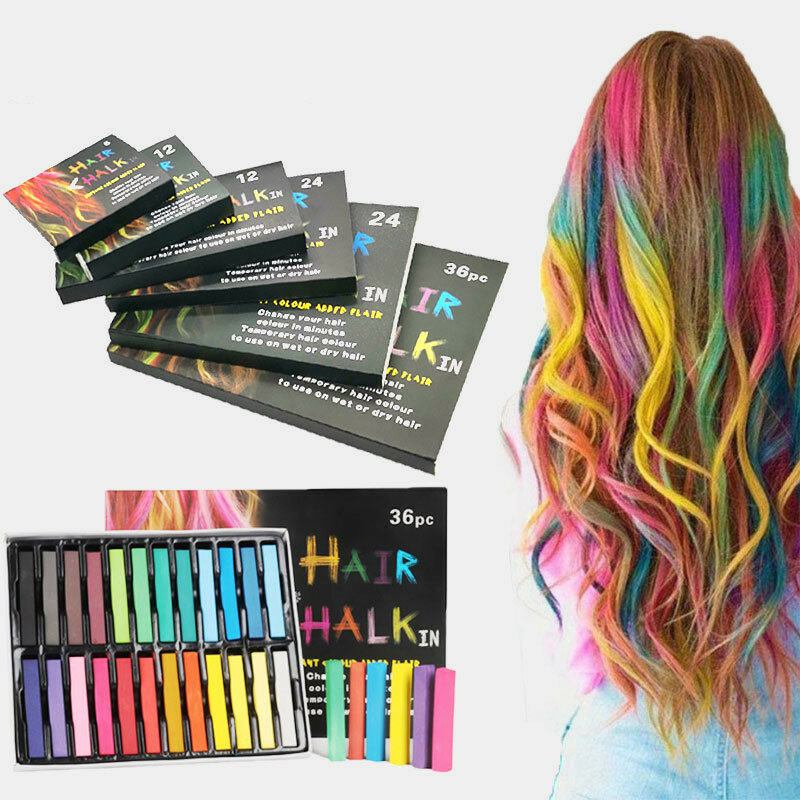 Στυλό Μιας Χρήσης Μη Τοξική Βαφή Μαλλιών Crayon Chalk Girls Kids Party Cosplay Diy Προσωρινά Εργαλεία Styling