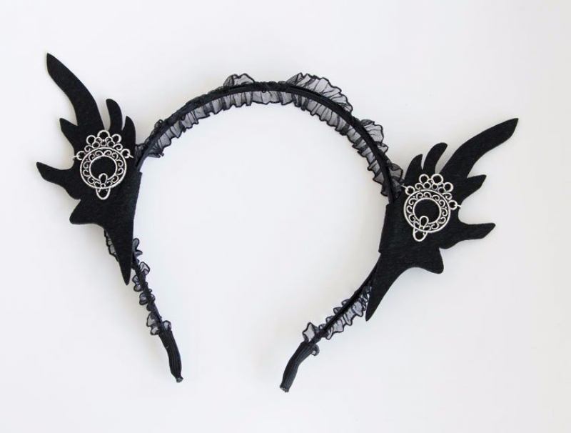 Vintage Cosplay Headband Retro Wizard Ear Lace Headwear