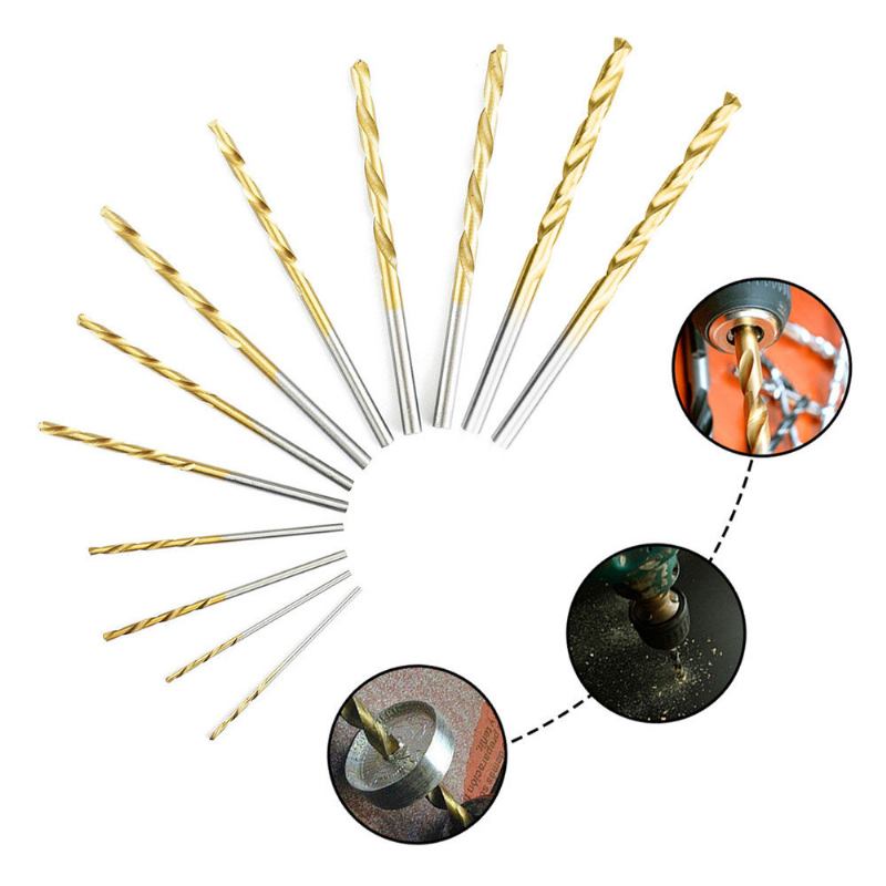 60 Τμχ 1/1.5/2/2.5/3/3.5 Χιλιοστά Hss Titanium Coated Twist Drill Bit Tools