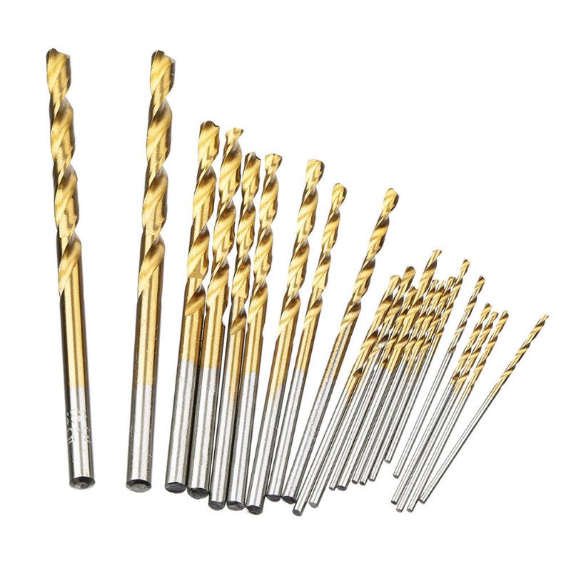 60 Τμχ 1/1.5/2/2.5/3/3.5 Χιλιοστά Hss Titanium Coated Twist Drill Bit Tools