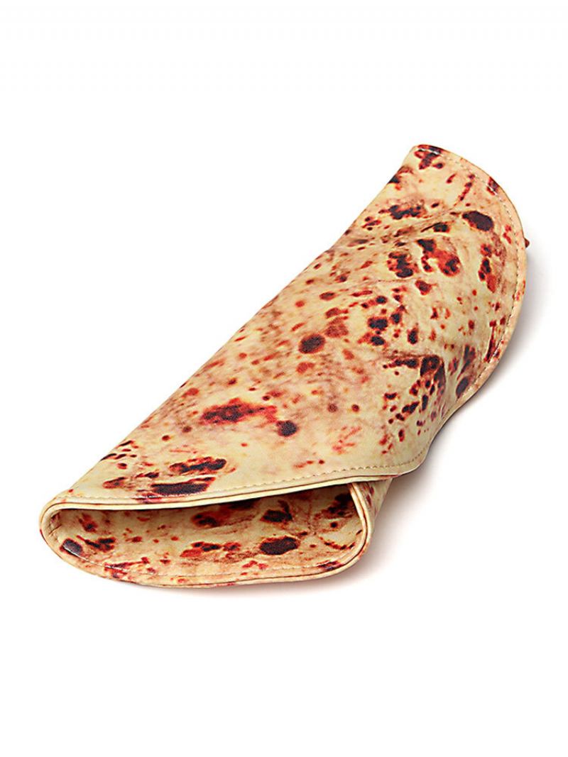 Creative Lifelike Baked Roll Pancake Pu Δερμάτινη Θήκη Μολυβοθήκη Ρολό Κυλινδρική Τσάντα Αποθήκευσης