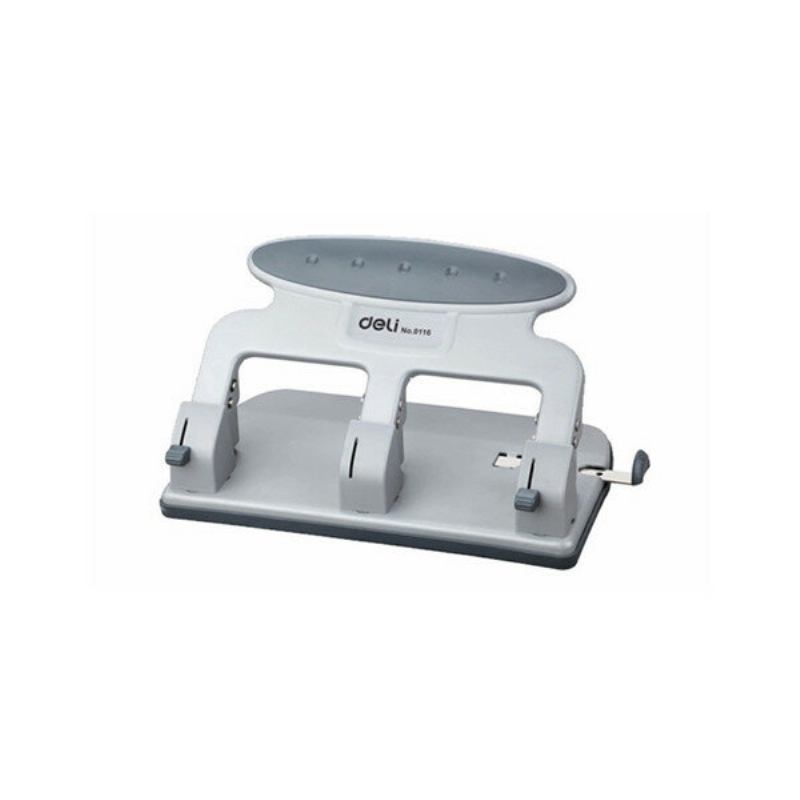 Deli School Office Metal 3-hole Hand Paper Punch Iron Μονότρυπες Από Χαρτί