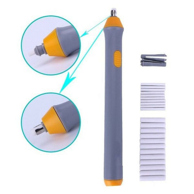 Handy Electric Eraser Kit With Refills Kit For Batterary