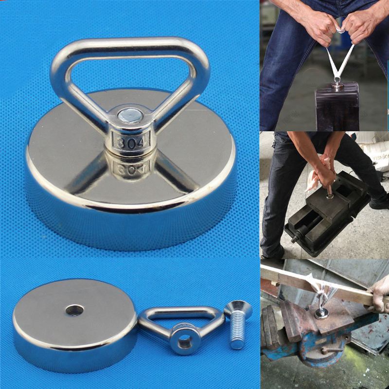 Μαγνήτης Neodymium Recovery Metal Detector 40/50/60/80mm Για Κυνήγι Ψαρέματος