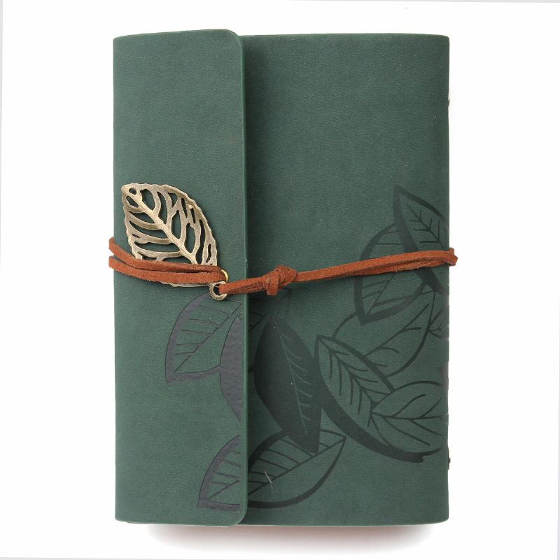 Μαλακό Κάλυμμα Vintage Leaf Leather Blank Kraft Travel Journal Notebook Diary Planner Notepad Παιδικά Δώρα