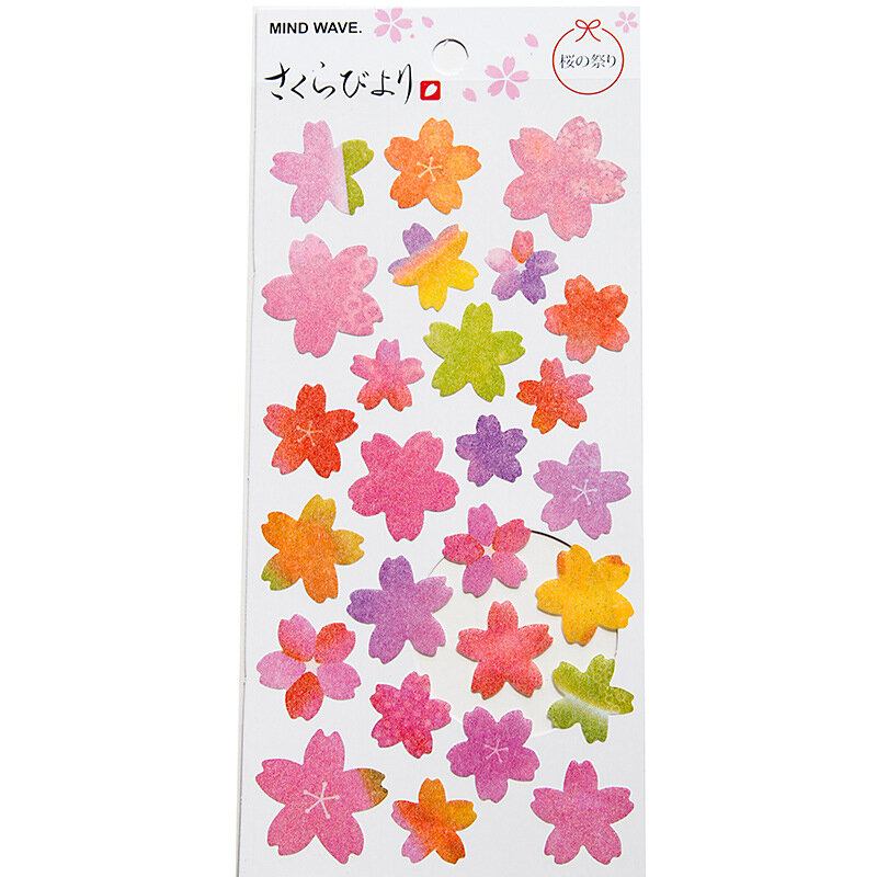 Romantic Cherry Blossoms Diy Stickers Διακοσμητικά Scrapbooking Diary Album Stick Label Decor Craft