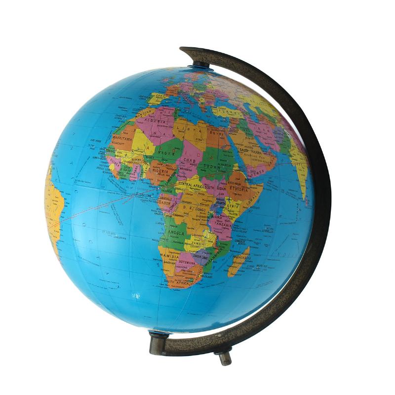 World Globe Atlas Map With Stand For Kids Education Διακόσμηση Σπιτιού Σχολικά Είδη Γραφείου